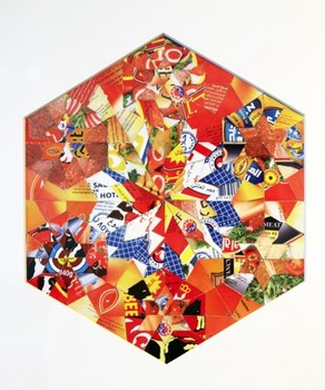 At Postmasters Gallery in Chelsea, collages and other works by Jennifer and Kevin McCoy explore the Abu Dhabi landscape. Above, 'Halal Series 1 (Meat),' from 2010.